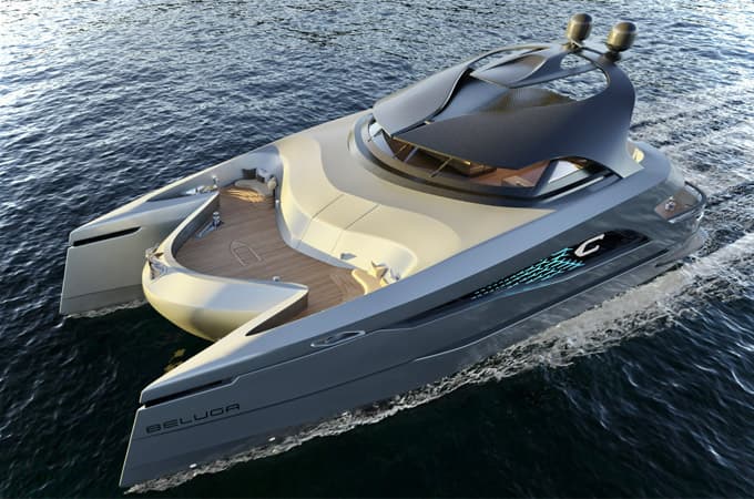 Crown Beluga electric yacht concept featured with the Kuwait agreement coverage